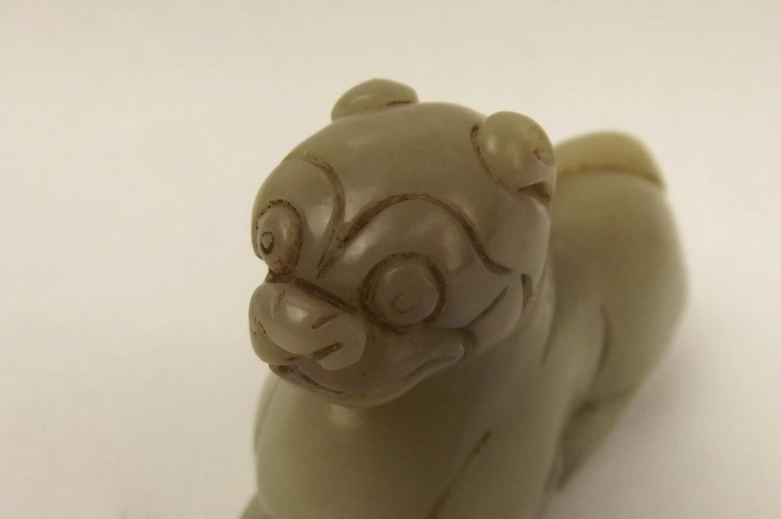 Chinese Ching Dynasty Nephrite Jade Tiger - Image 9