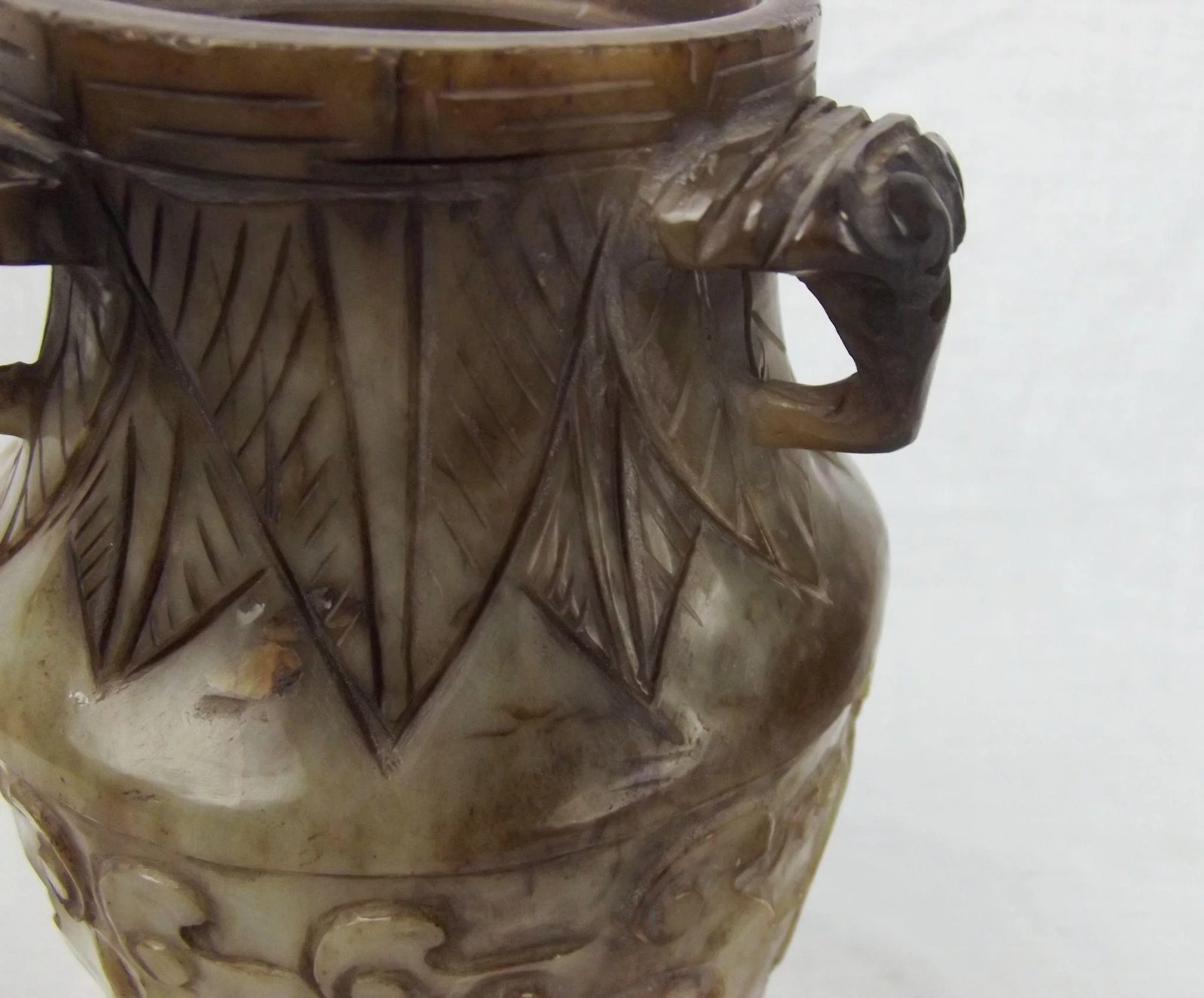 Chinese Nephrite Jade Baluster Vase With Cover - Image 9