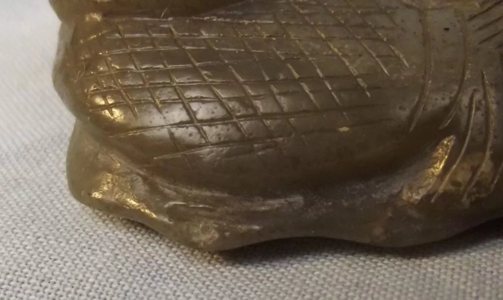 Chinese Qing Dynasty Jade Pendant Of A Boy With A Carp - Image 7