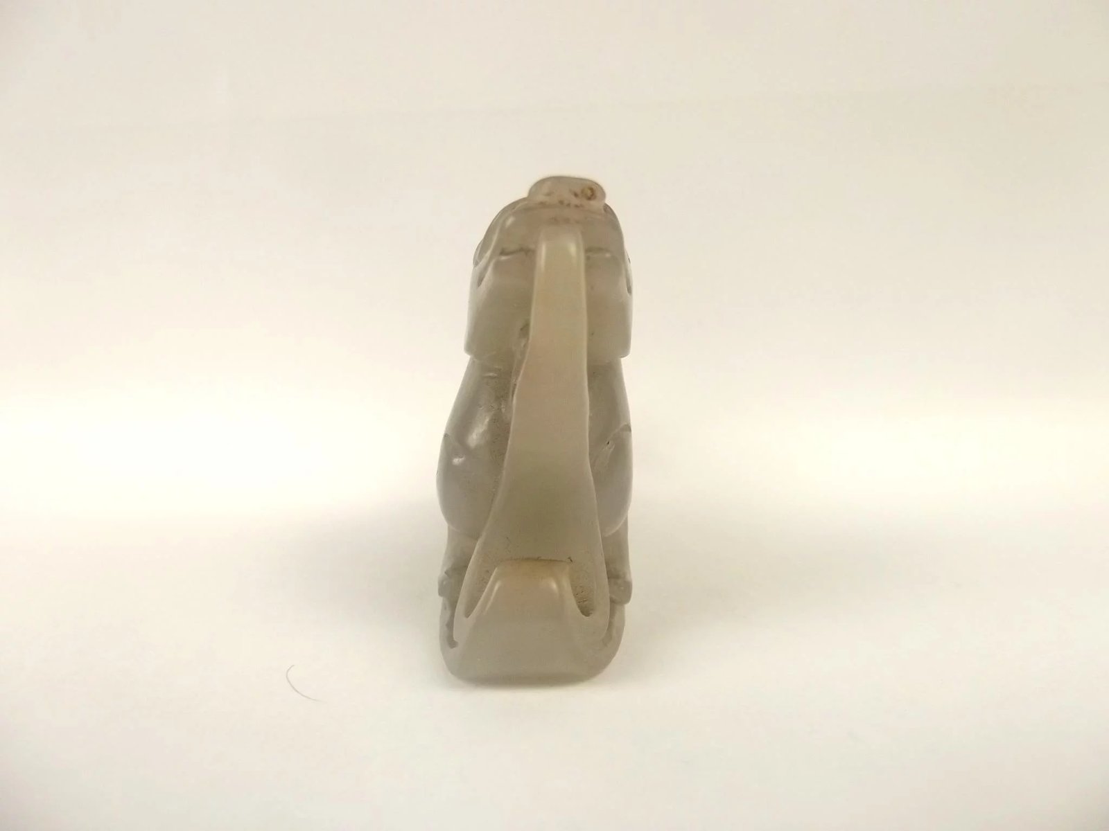 Chinese Qing Dynasty Nephrite Jade Carving Of A Mythical Unicorn Creature - Image 5