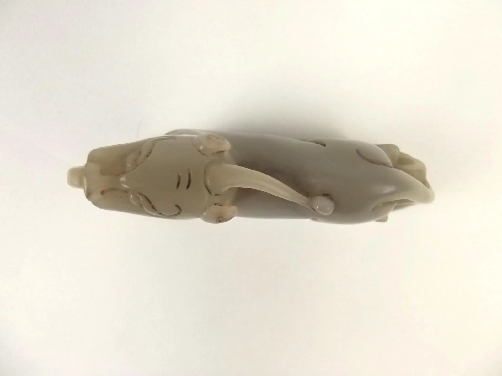 Chinese Qing Dynasty Nephrite Jade Carving Of A Mythical Unicorn Creature - Image 8