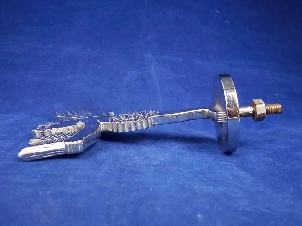 Chrome Plated, Reading Cherub Car Mascot c1950 - Image 4