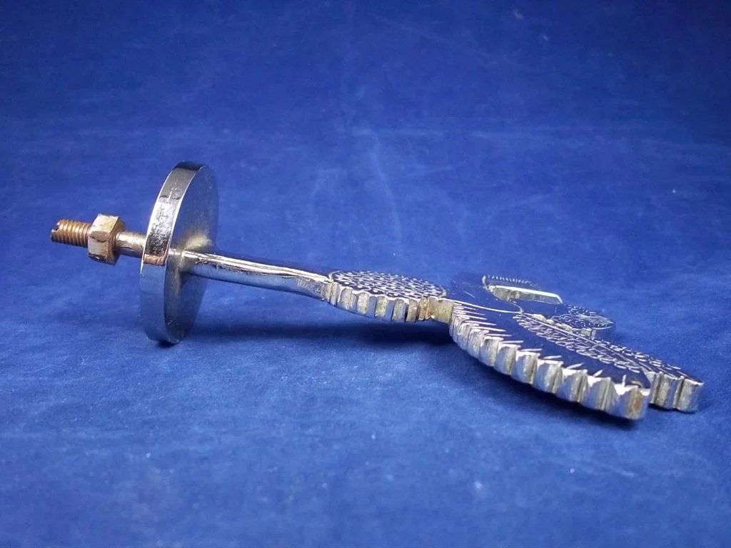 Chrome Plated, Reading Cherub Car Mascot c1950 - Image 5