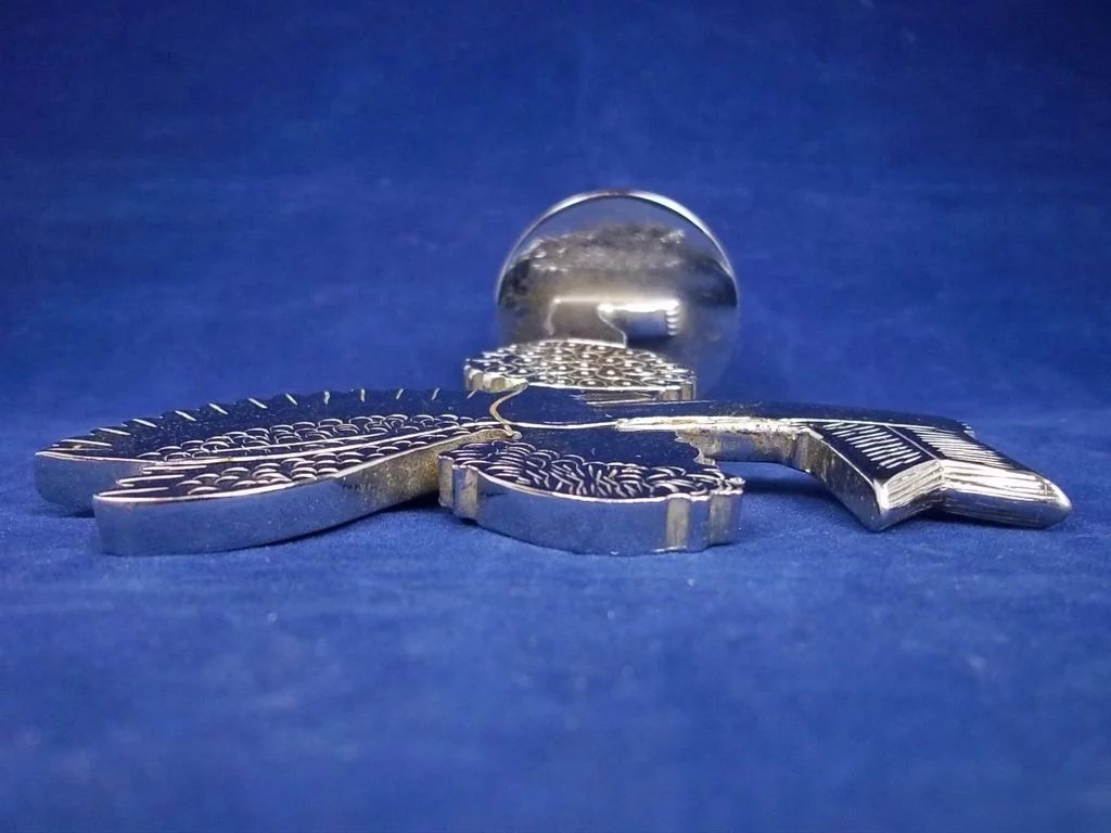 Chrome Plated, Reading Cherub Car Mascot c1950 - Image 7