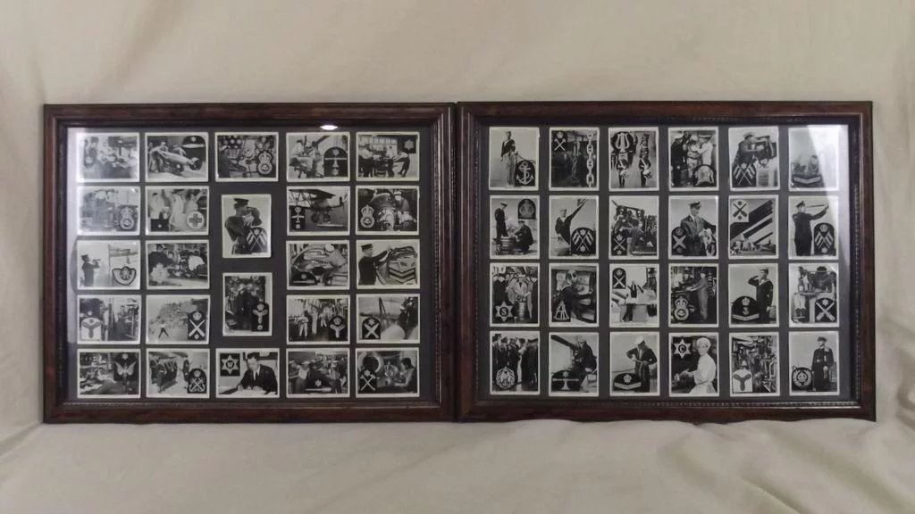 Churchman's Cigarettes "The Navy At Work" 48 Framed Original Full Set Of Cards - Image 2