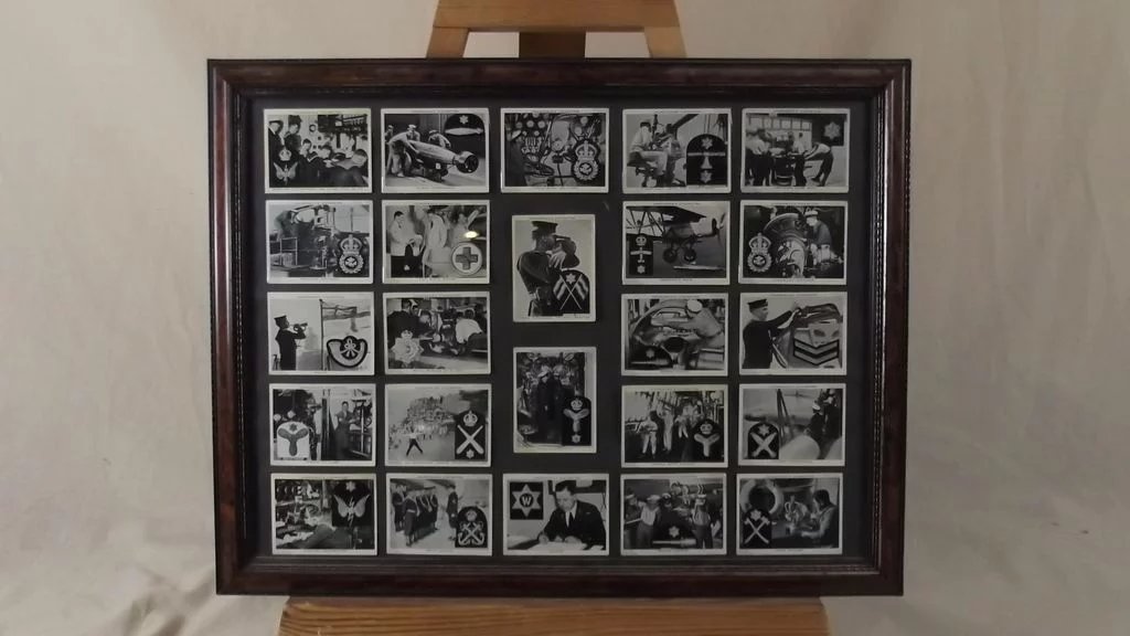 Churchman's Cigarettes "The Navy At Work" 48 Framed Original Full Set Of Cards - Image 3