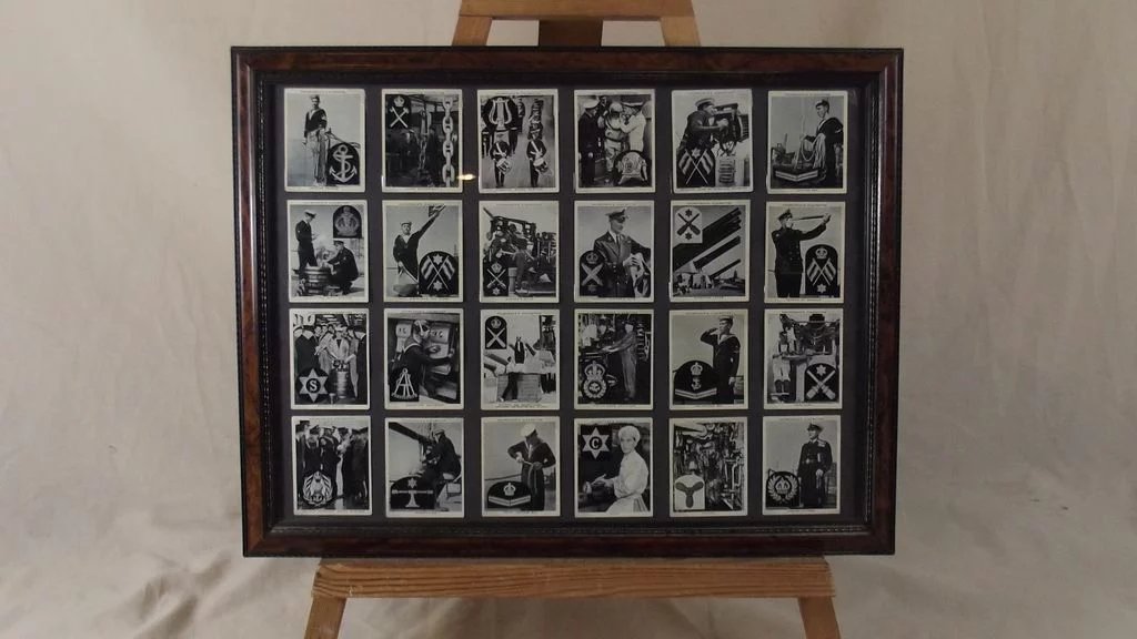 Churchman's Cigarettes "The Navy At Work" 48 Framed Original Full Set Of Cards - Image 6