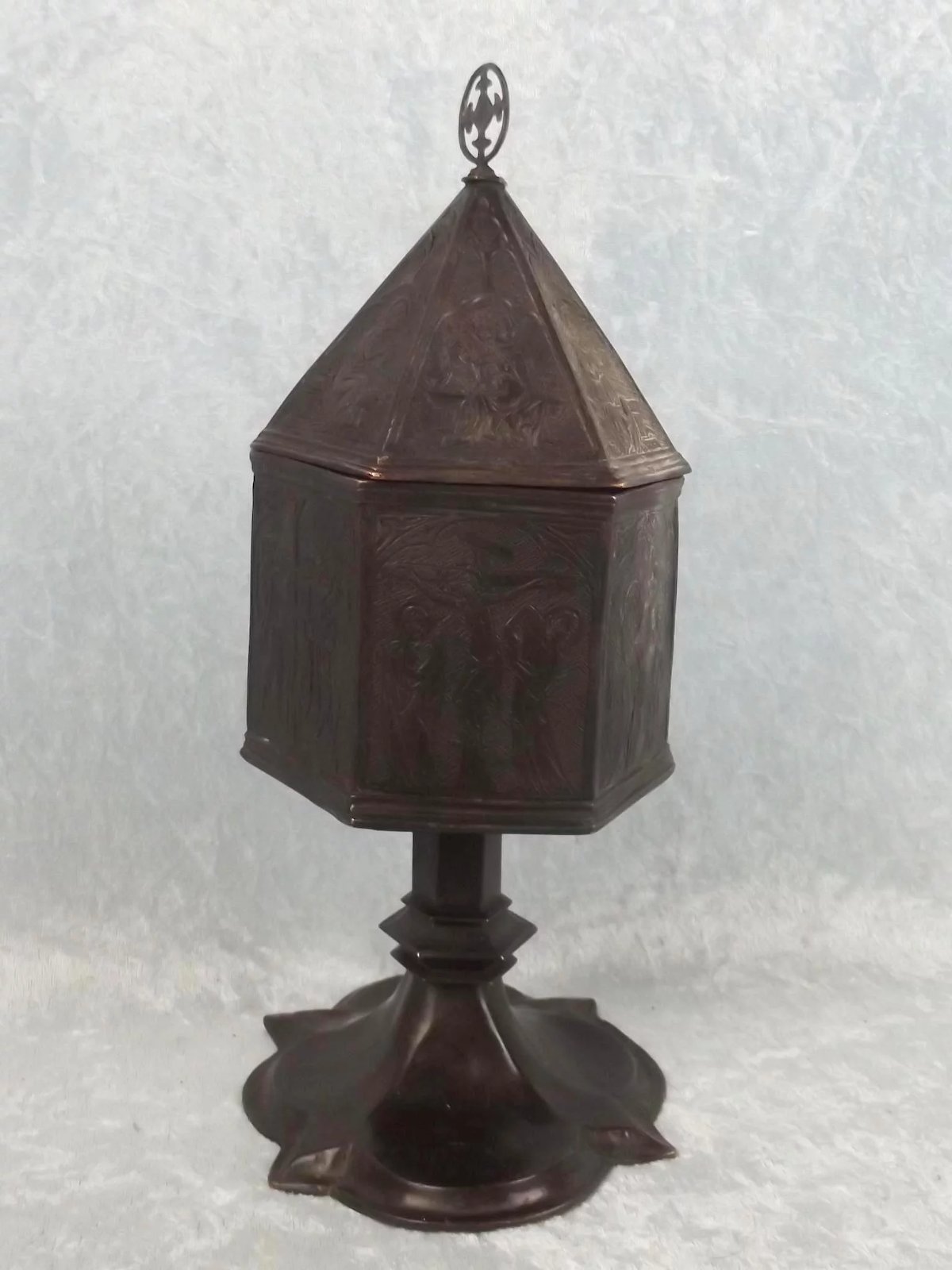 Circa 1370 European Communion Casket - Image 8