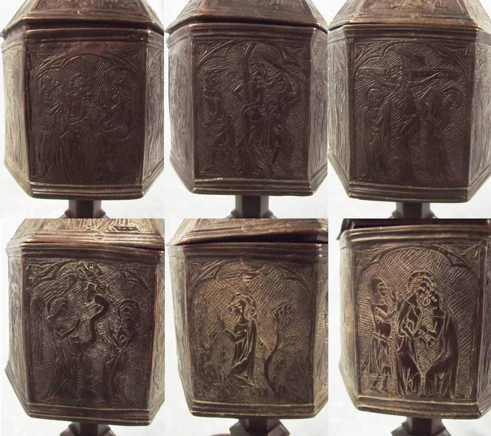 Circa 1370 European Communion Casket - Image 9