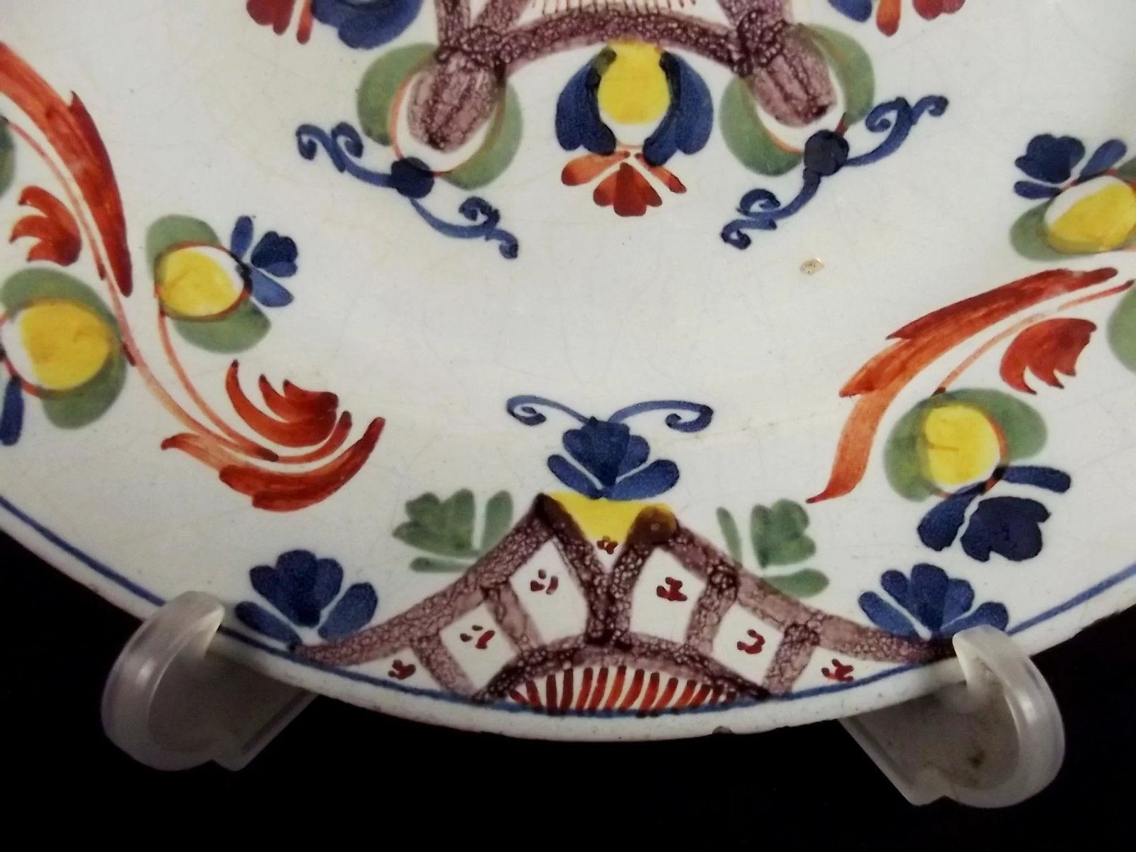 Circa 1790 Ann Gomm Lambeth Delftware Plate #2 - Image 7