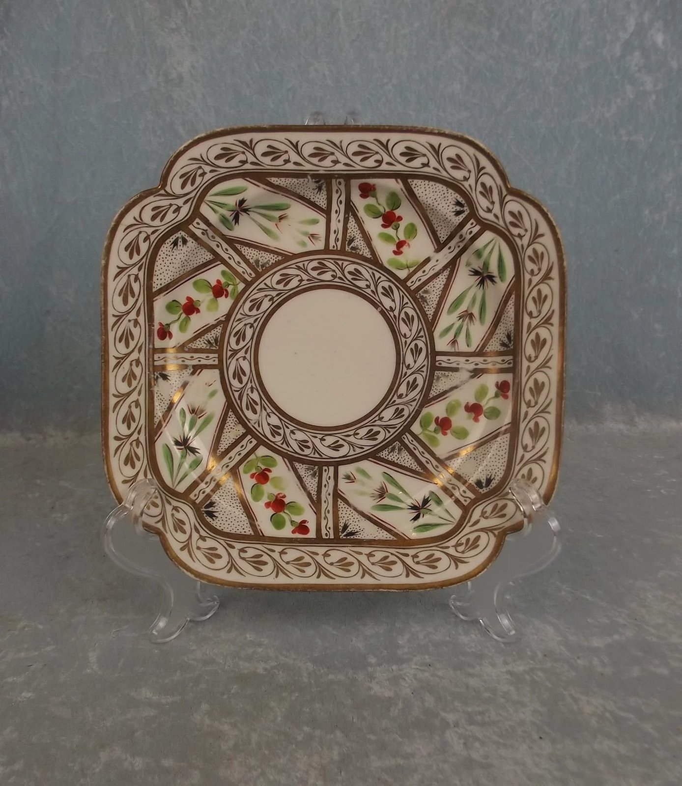 Circa 1810 Coalport Gilded Sandwich Plate - Image 2