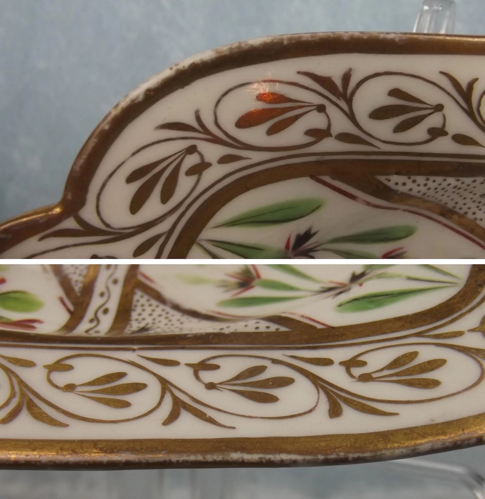 Circa 1810 Coalport Gilded Sandwich Plate - Image 6