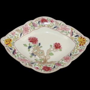Circa 1810 Spode Famille Rose Lozenge Dish