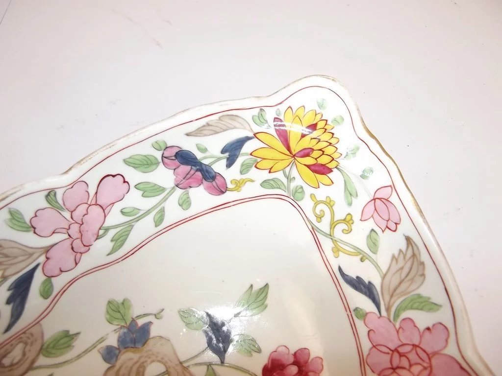 Circa 1810 Spode Famille Rose Lozenge Dish - Image 6
