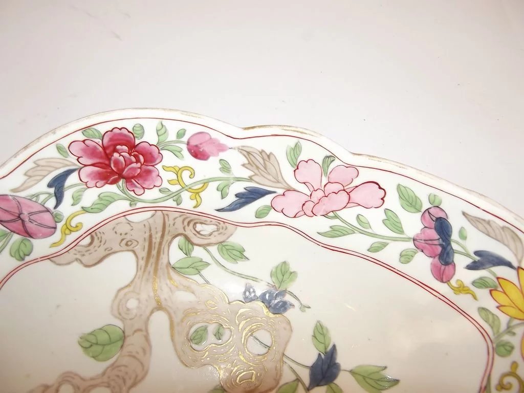 Circa 1810 Spode Famille Rose Lozenge Dish - Image 7