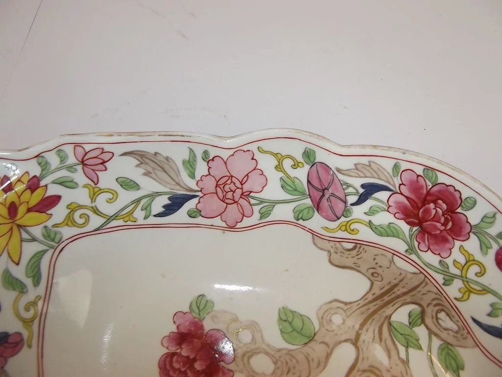 Circa 1810 Spode Famille Rose Lozenge Dish - Image 8