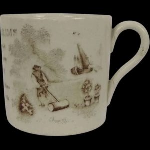 Circa 1820 Benjamin Franklin Porcelain Child's Cup