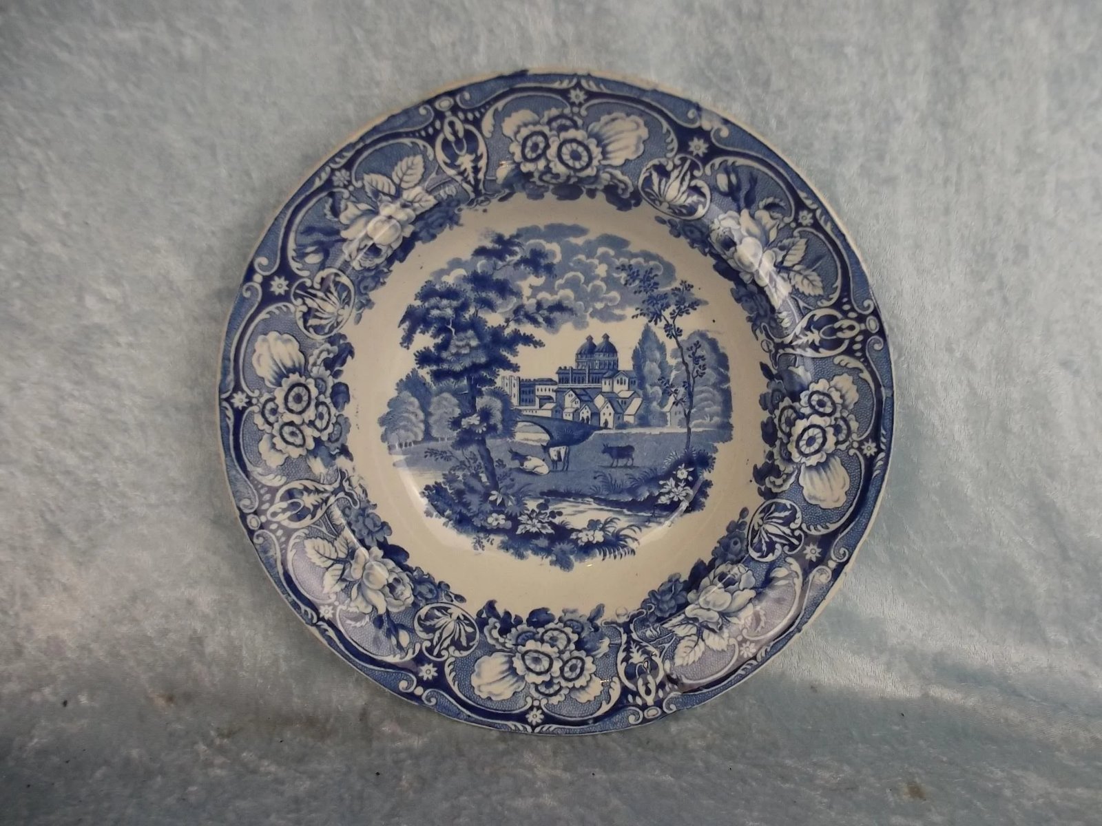 Circa 1820 Harveys Cities And Town Series Greenwich Pattern Soup Plate - Image 2