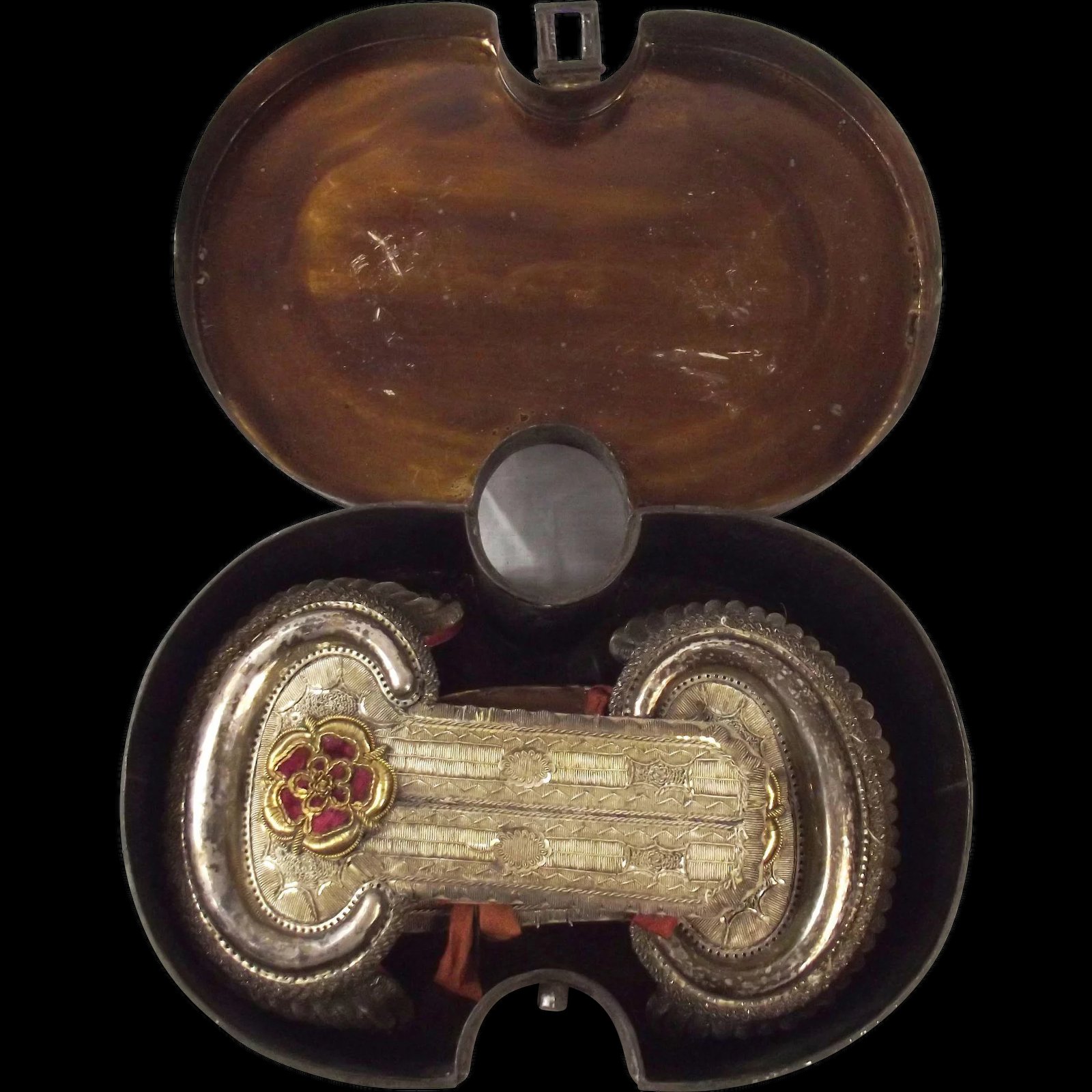 Circa 1830 Cased Lancaster Volunteers Officers Dress Epaulettes