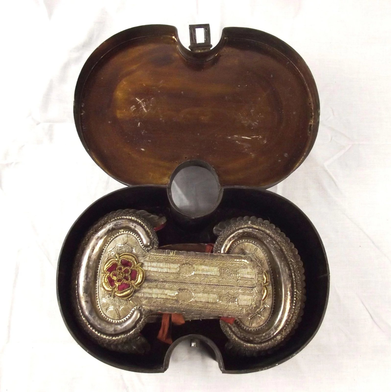 Circa 1830 Cased Lancaster Volunteers Officers Dress Epaulettes - Image 2