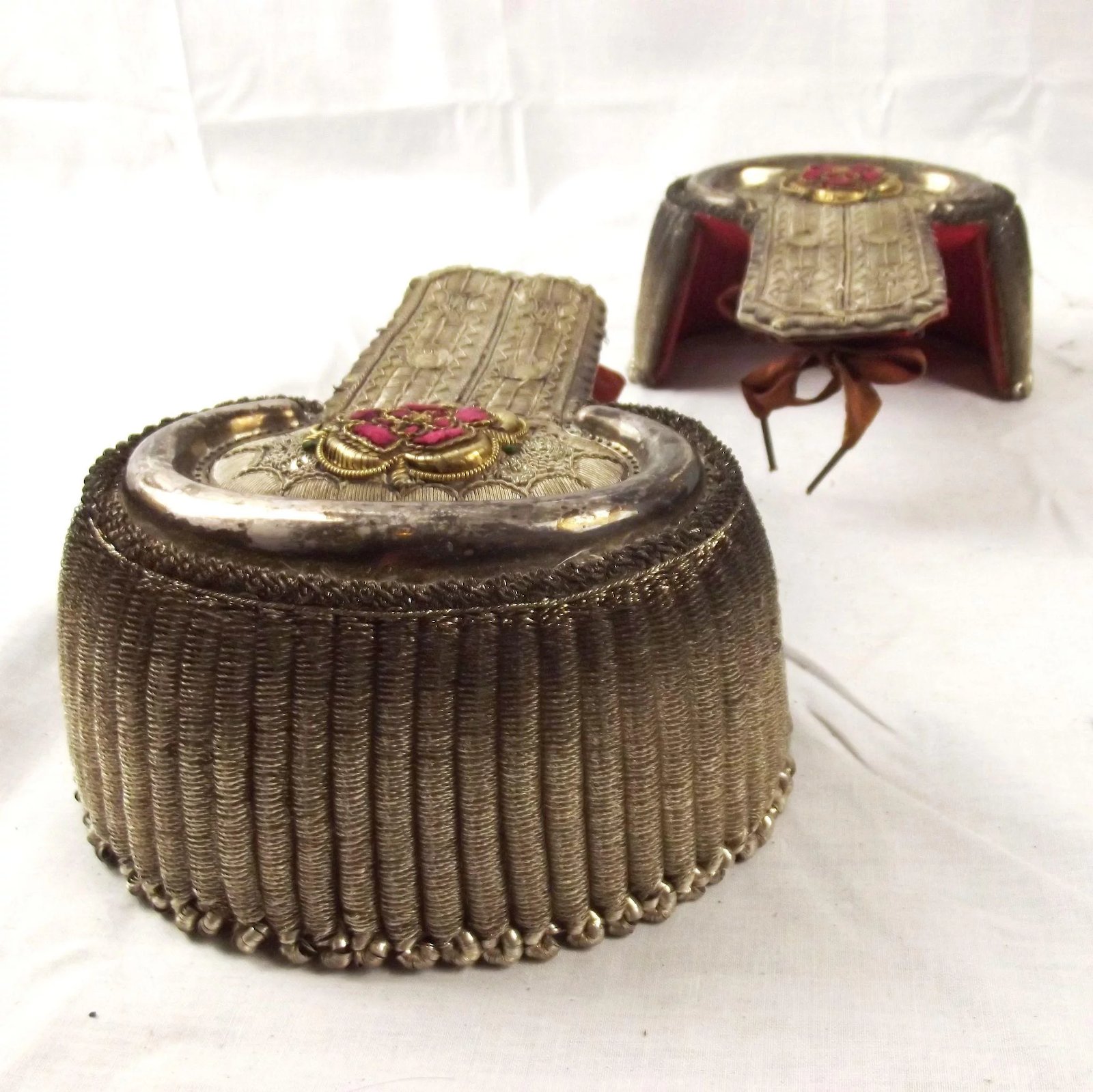 Circa 1830 Cased Lancaster Volunteers Officers Dress Epaulettes - Image 5