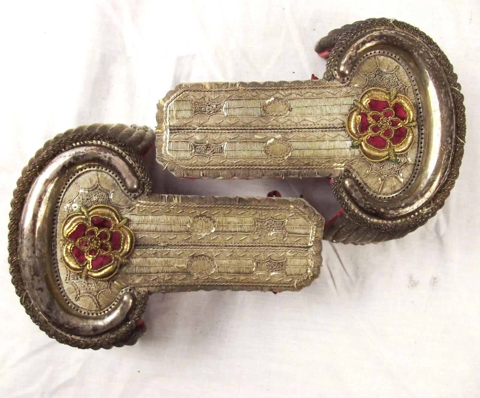 Circa 1830 Cased Lancaster Volunteers Officers Dress Epaulettes - Image 6