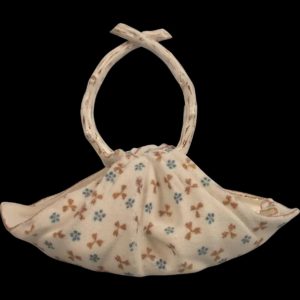 Circa 1850 Staffordshire Porcelain Cloth Effect Basket