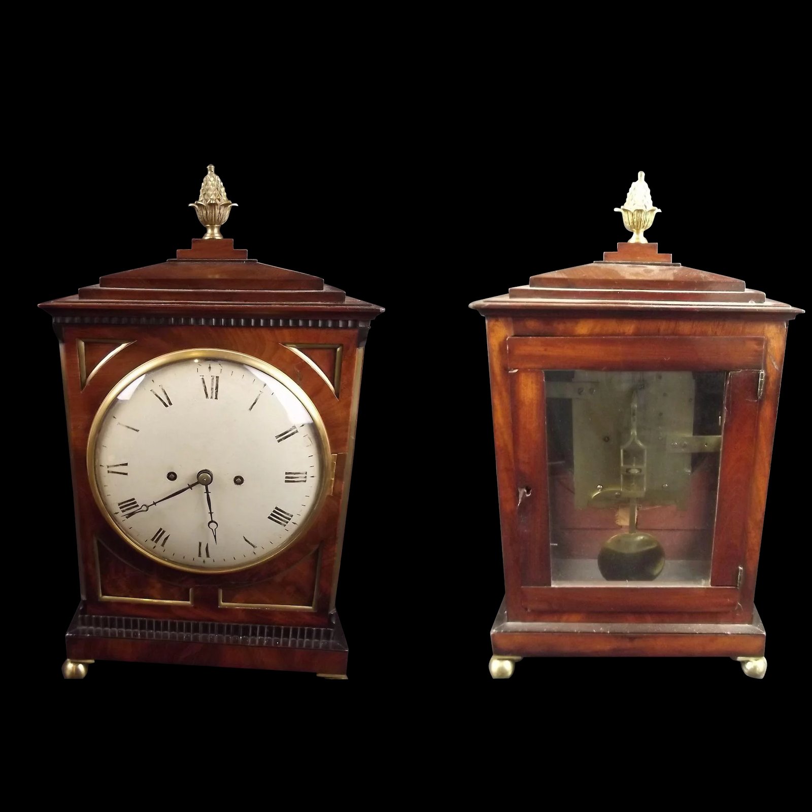 Circa 1870 Victorian Mantel Clock By Arthur Saunders