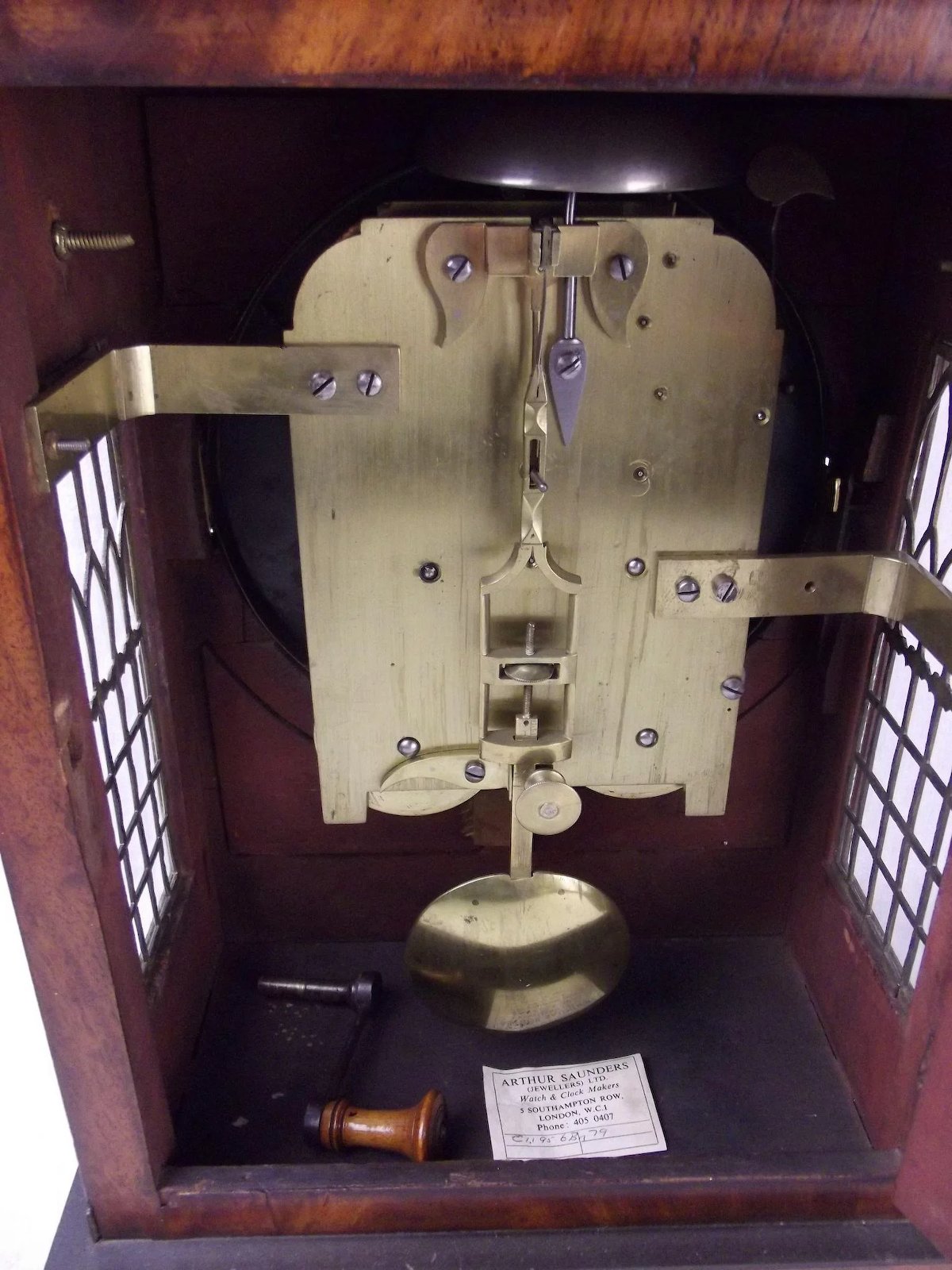 Circa 1870 Victorian Mantel Clock By Arthur Saunders - Image 3