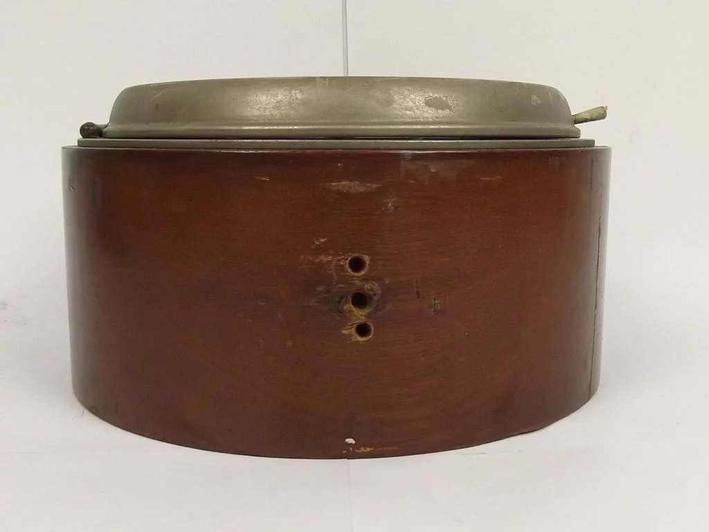 Circa 1880 Seth Thomas Mahogany Cased Ships Bulkhead Clock - Image 3