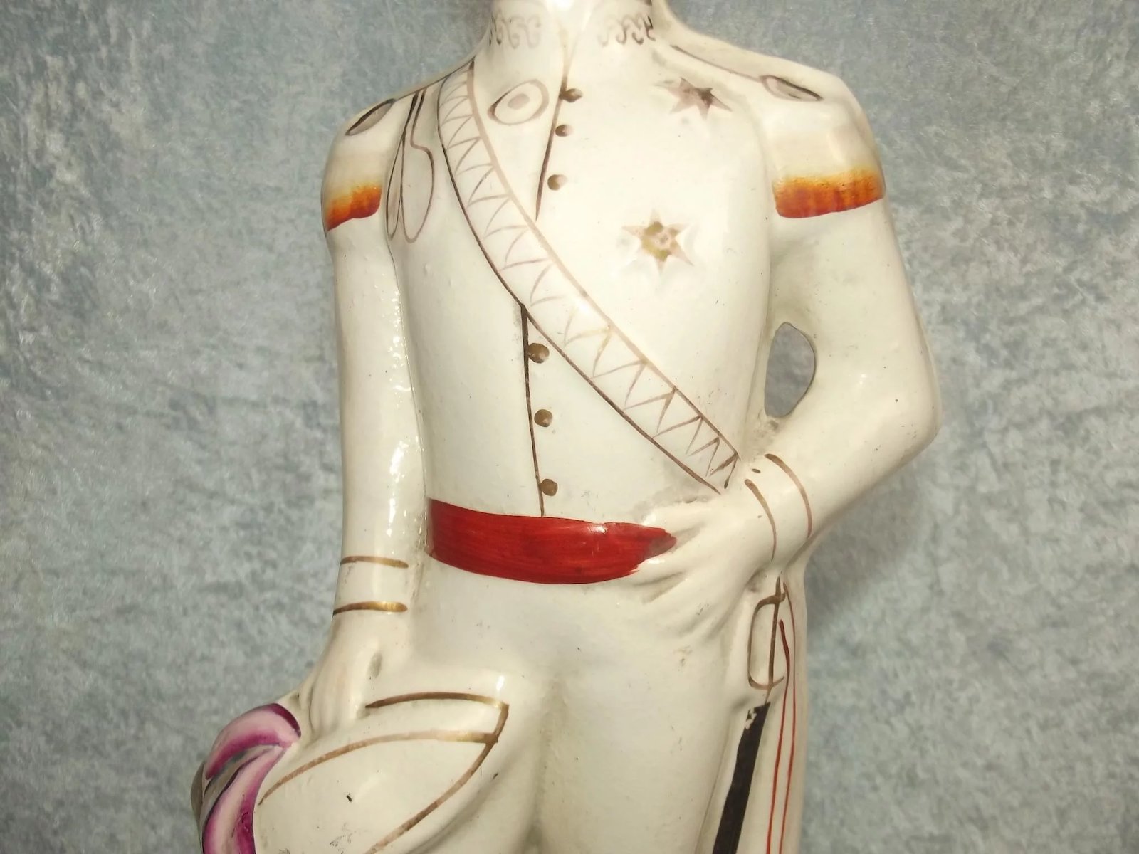 Circa 1880s Staffordshire Ceramic Figure Of Louis Napoleon - Image 7