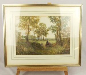 Circa 1885 Watercolour – Firewood Gathering – Walter Reynolds