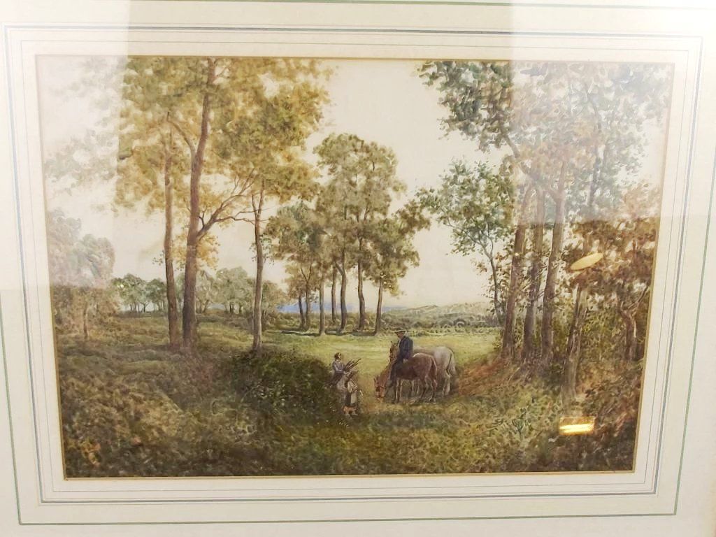 Circa 1885 Watercolour – Firewood Gathering – Walter Reynolds - Image 2