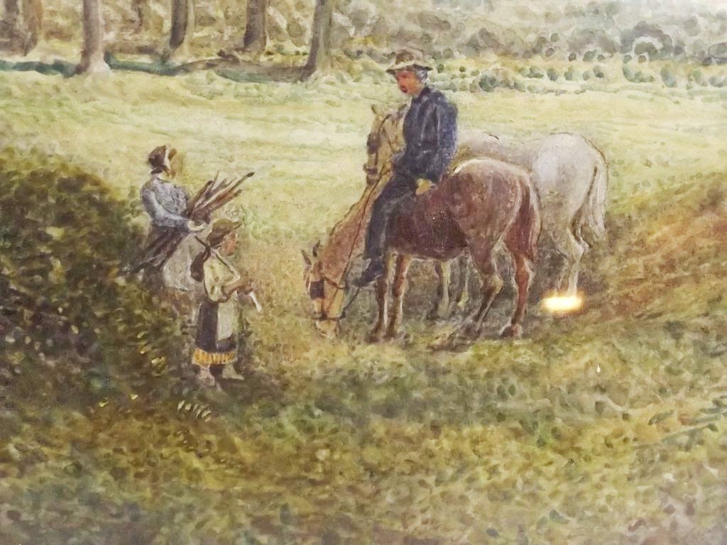 Circa 1885 Watercolour – Firewood Gathering – Walter Reynolds - Image 3