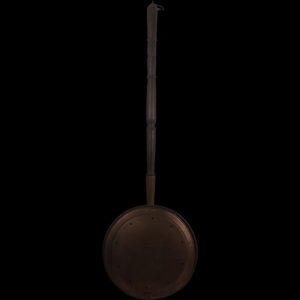 Circa 1900 Copper & Wood Bed Warming Pan