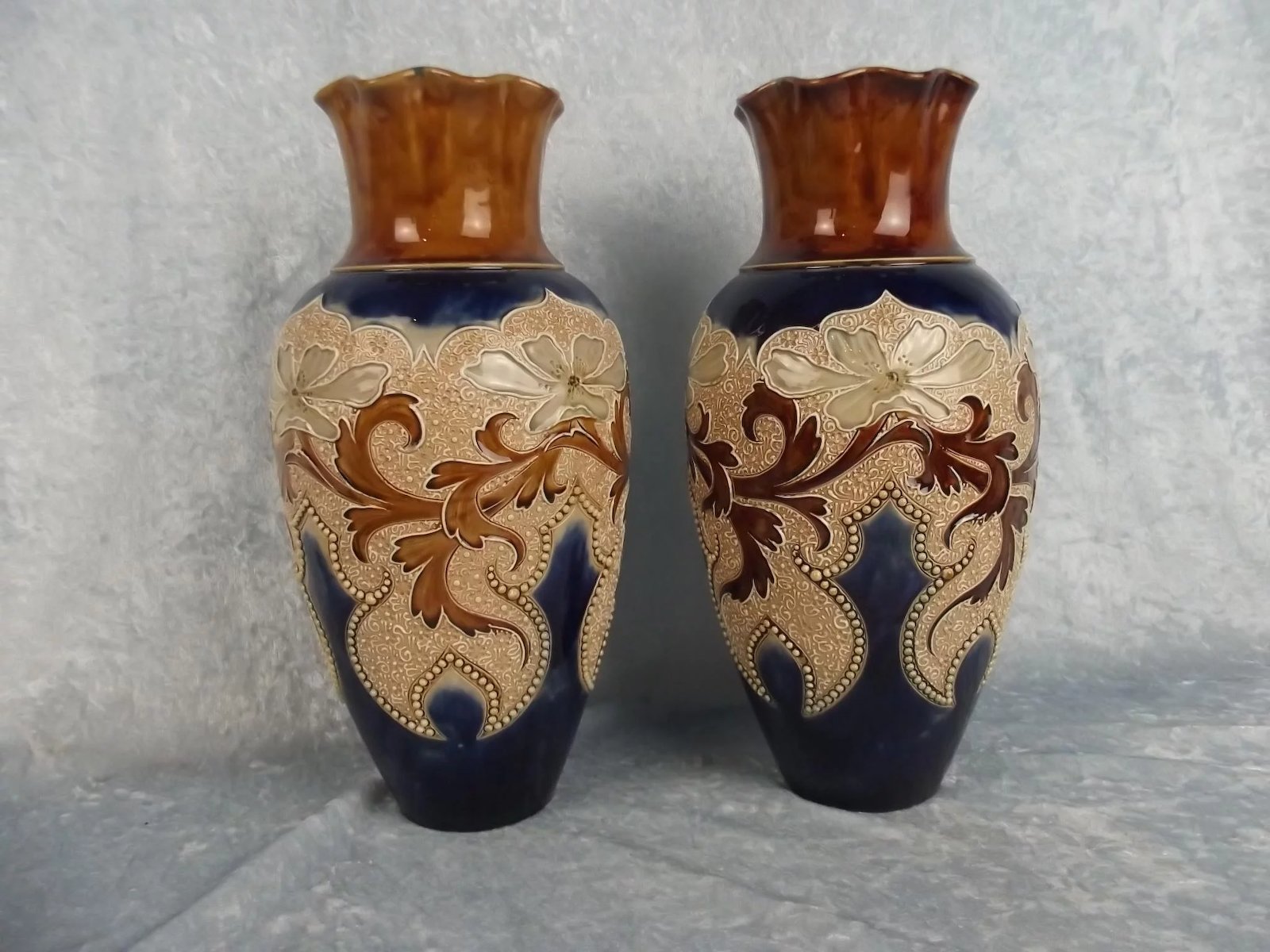 Circa 1900 Eliza Simmance No. 919 Doulton Lambeth Vase - Image 2