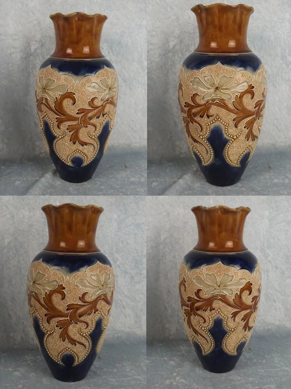 Circa 1900 Eliza Simmance No. 919 Doulton Lambeth Vase - Image 3