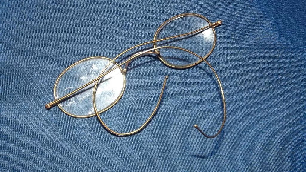 Circa 1900 Filled Gold Frame Spectacles With Original Case Southsea Portsmouth - Image 3
