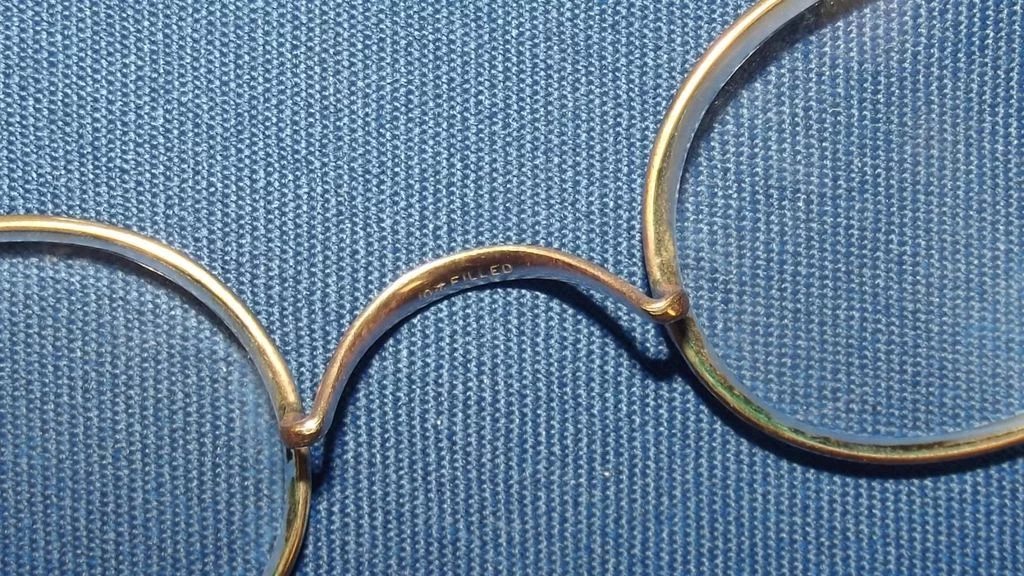 Circa 1900 Filled Gold Frame Spectacles With Original Case Southsea Portsmouth - Image 4