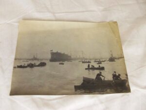 Circa 1900 Hand Signed Photograph Of The Artist William Lionel Wyllie In Portsmouth Harbour