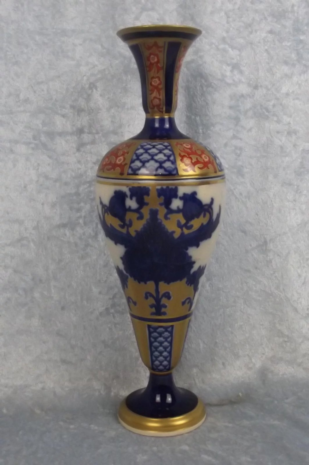 Circa 1900 Moorcroft MacIntyre Aurelian Slender Pottery Vase - Image 4