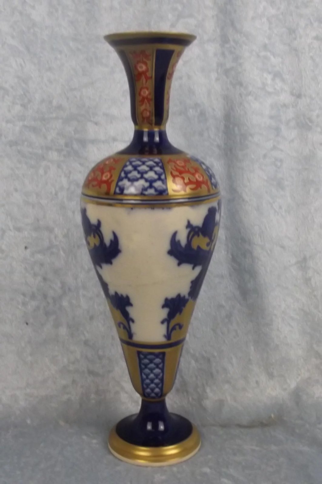 Circa 1900 Moorcroft MacIntyre Aurelian Slender Pottery Vase - Image 5