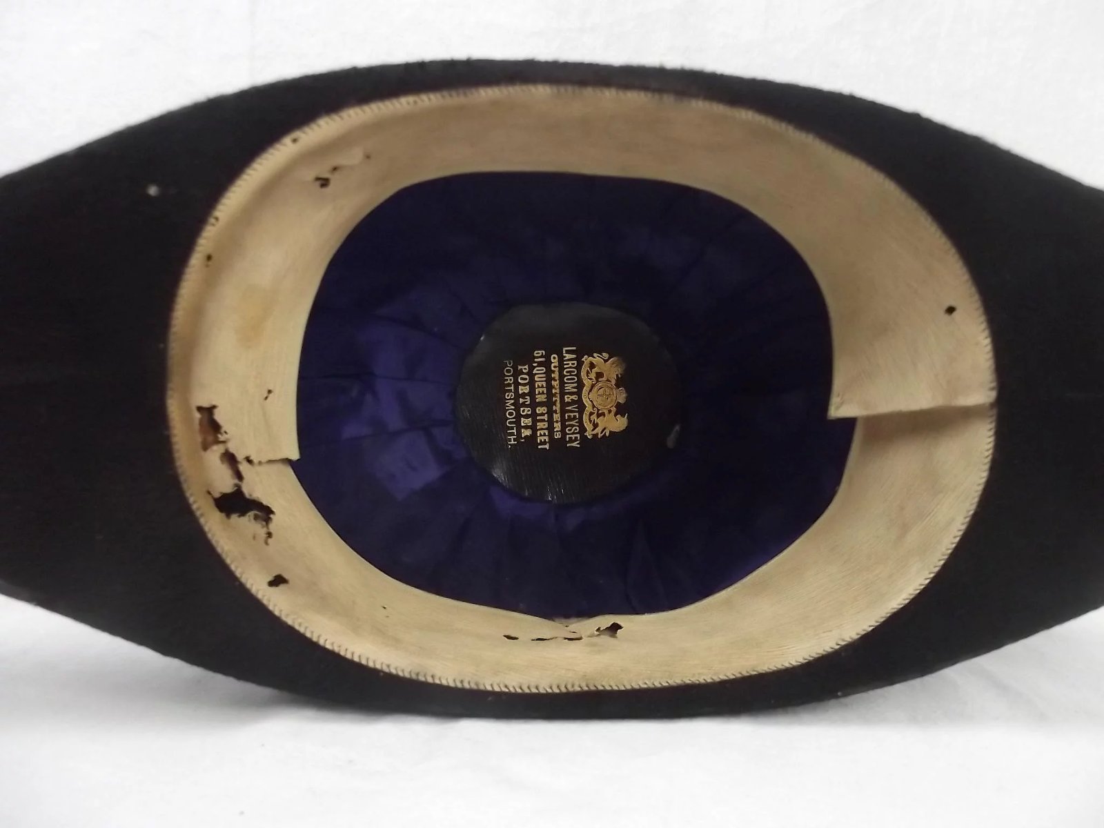 Circa 1900 Royal Naval Officers Cased Bicorn - Image 7