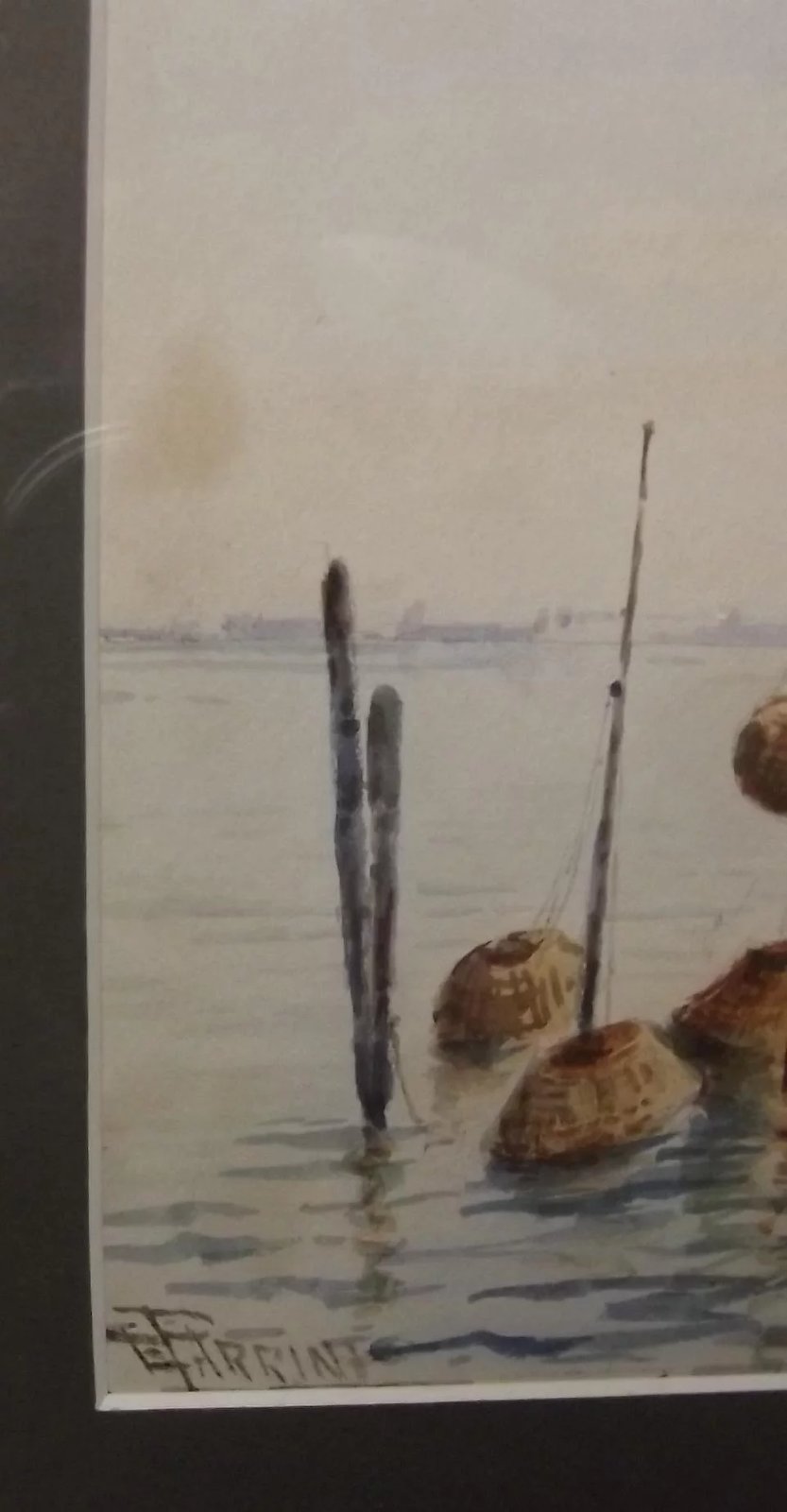 Circa 1900 Watercolour Of A Venice Scene By Edward Parrini - Image 5