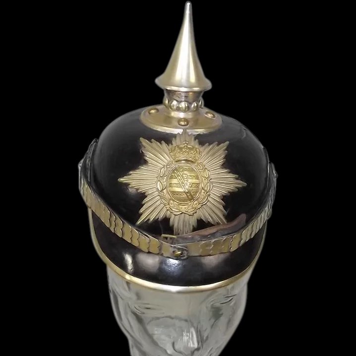 Circa 1905 Royal Saxon NCO's 1st Life Guard Grenadier Regiment Pickelhaube