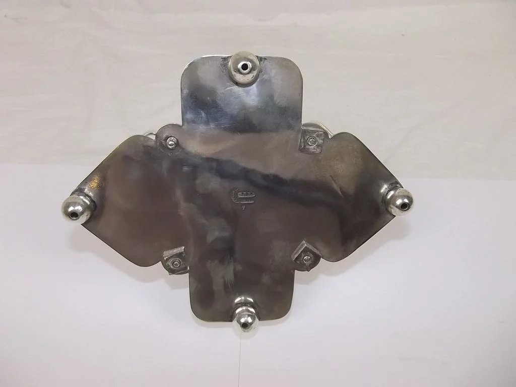 Circa 1910 Silver Plated & Cut Glass Condiment - Image 7