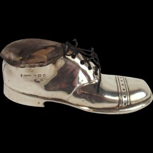 Circa 1911 Silver Shoe Pin Cushion