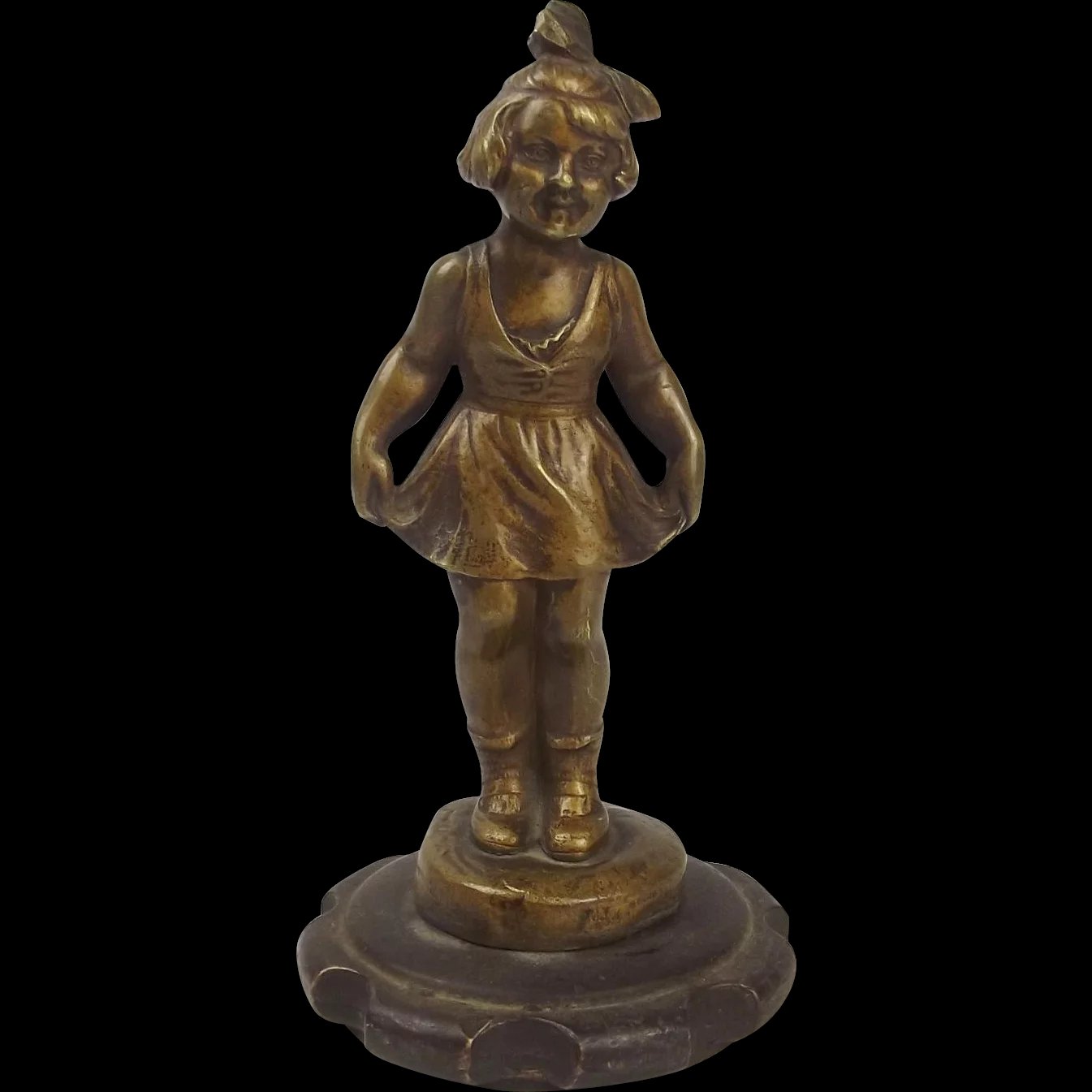 Circa 1920’s Dancing Girl Car Mascot By Tuche