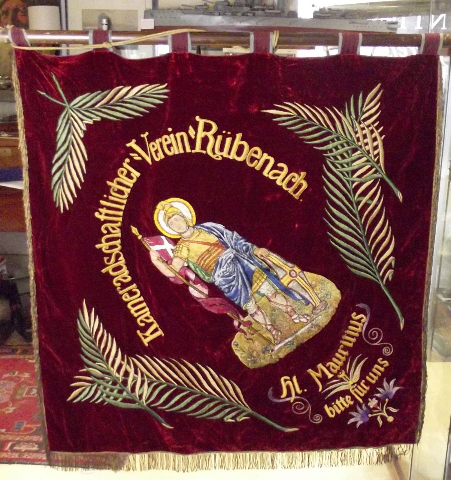 Circa 1925 Rare And Unique German Veterans Association Banner - Image 2