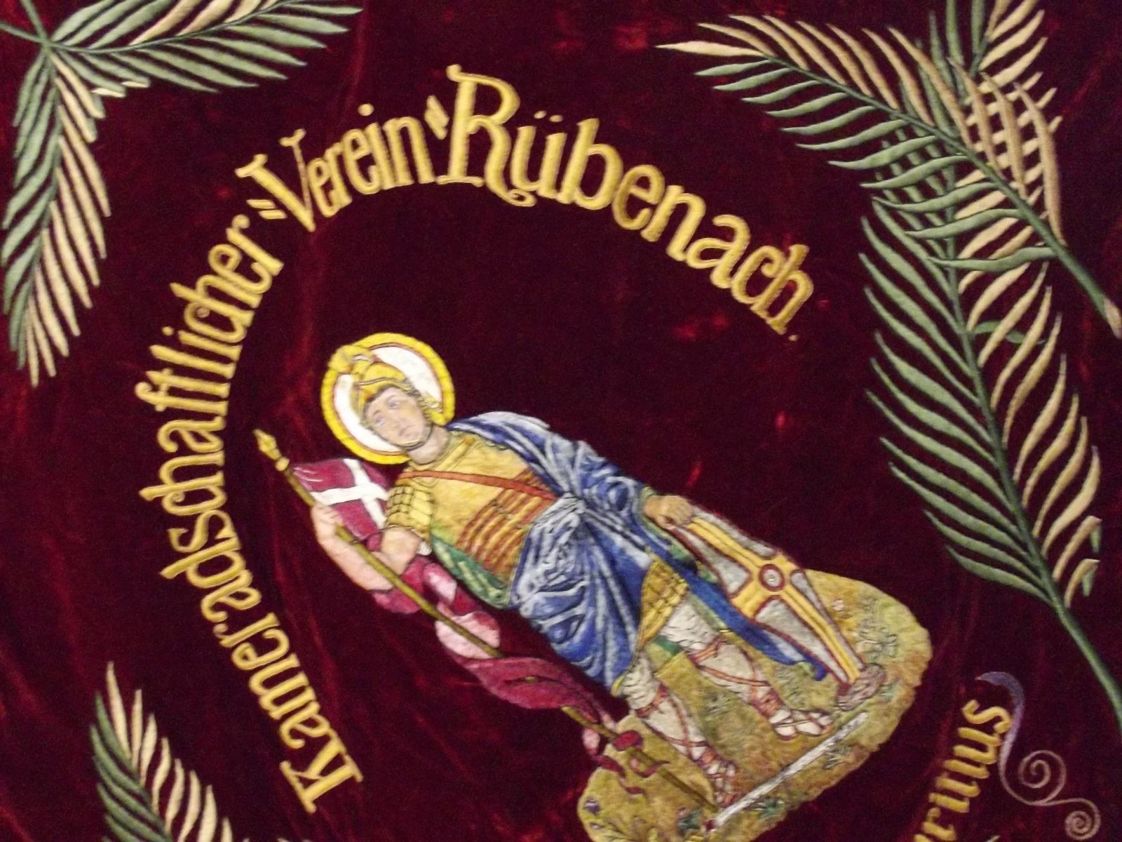 Circa 1925 Rare And Unique German Veterans Association Banner - Image 3